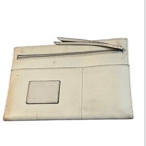 Coach Wristlets Clutch White Leather